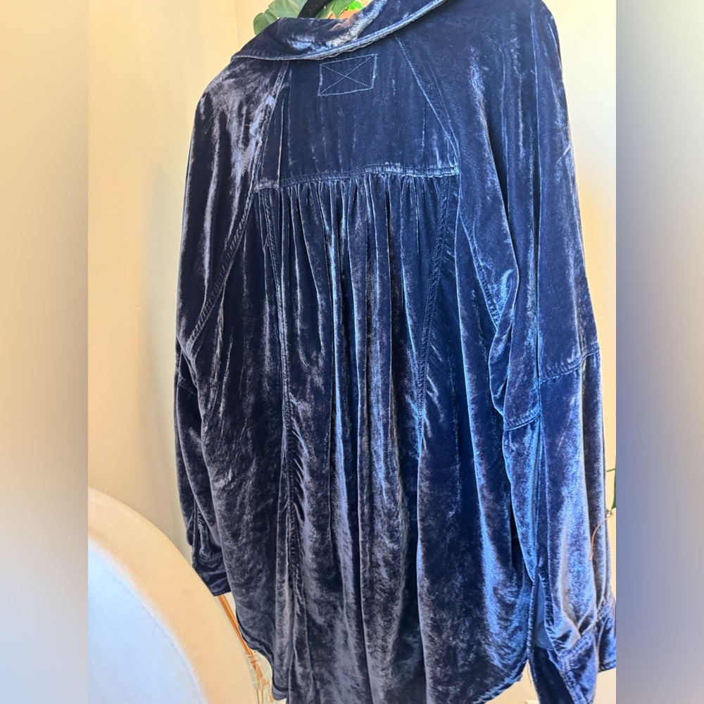 NEW!! Free People We The Free - Night Skies Velvet Top - Picture 11 of 14
